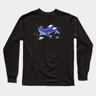 Flying Whale Star Long Sleeve T-Shirt